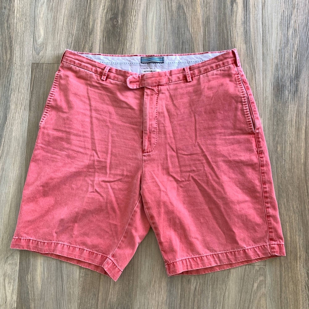 Peter Millar Red Twill Shorts